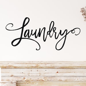 Laundry wall decal- Laundry room decal- Laundry decal- Laundry room vinyl decal- Laundry room door decal - Laundry sign - Laundry vinyl