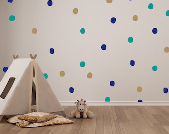 Dot wall decals- Polka dot wall decals - Hand drawn dot decals - vinyl decals- Polka dot stickers - Dot vinyl decals - Polka dot wall decals