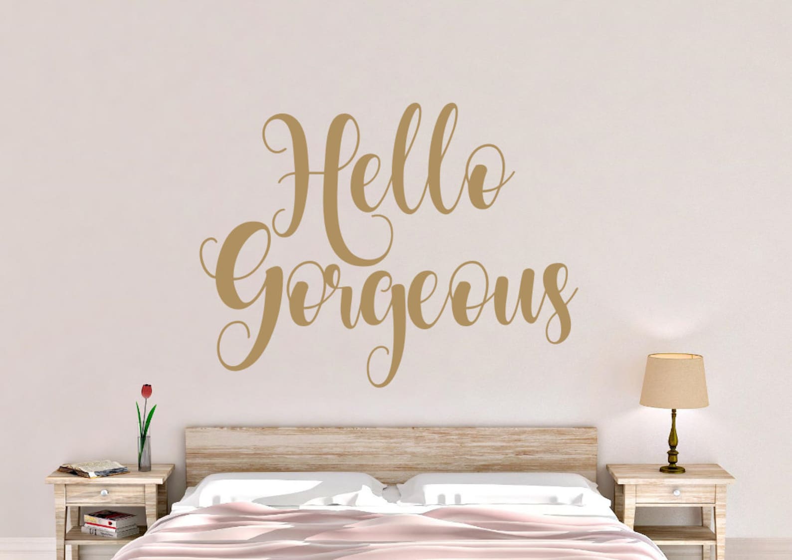 Hello Wall Decal Hello Wall Decor Hello Etsy