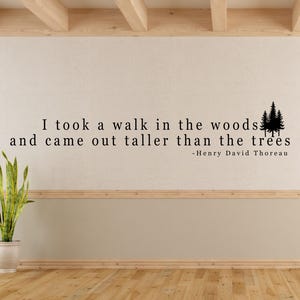 Henry David Thoreau quote- Henry David Thoreau wall art- Nature quote wall decal- Woods quote- Henry David Thoreau- Forest quote- Rewilding