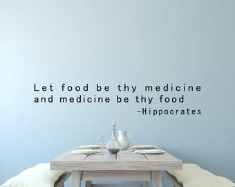 Food is medicine- Let food be thy medicine- Natural medicine- Health and wellness- Nutrition wall art- Chiropractic art- Nutrition gift
