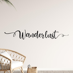 Wanderlust decal - Wanderlust wall decal - Travel wall decal - Wanderlust decal - Travel wall decor -Travel quote - Wanderlust quote