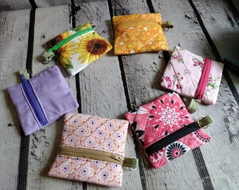 Keychain Wallets, Zippered Pouch, Face Mask Pouches