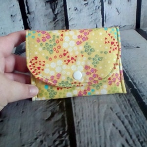 Kleine Baumwolle Blumen Brieftasche