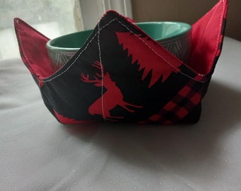 Microwave Bowl Cozy, Christmas Cozy