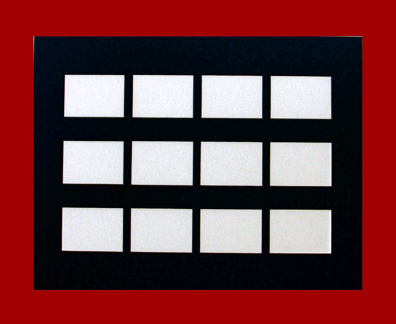 Picture Frame Mat for Trading Cards, ACEO, Photos, Etc. Multi Opening