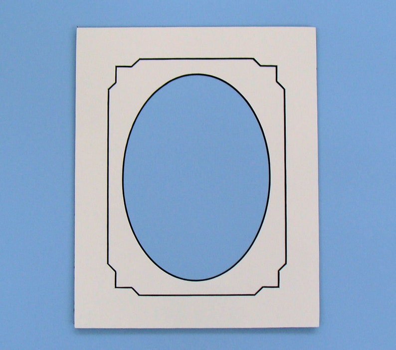 Picture Framing Mat Fancy Oval Double Opening Layer Matting Etsy