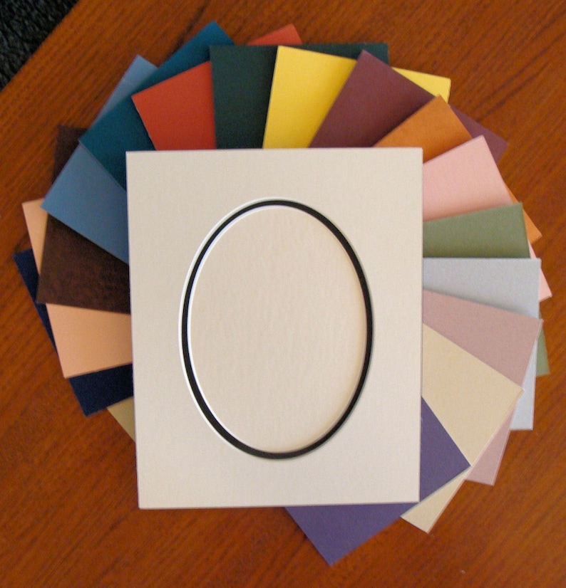 Picture Framing Mat Oval Opening One or Two Layer Matting Etsy