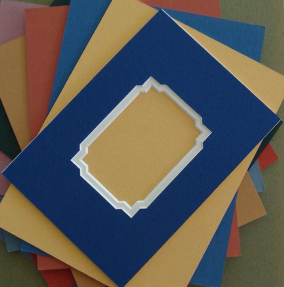 Double Mat with fancy corners:  Conservation Quality – Multiple Colors and Sizes Available