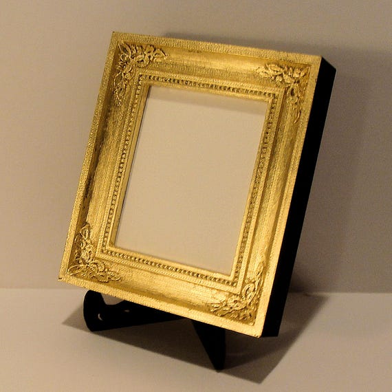 22K Lemon Gold Leaf Picture Frame: Contemporary Finish Holds 2.625