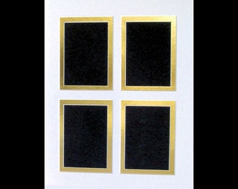Picture Framing Mat  Trading Cards ACEO Double Matting with  4 Openings   2.5 x 3.5 Art  Photo Fits 8x10 Inch Frame Multi Opening Collage