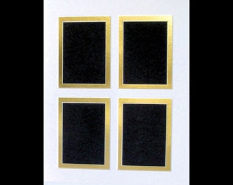 Picture Framing Mat for Trading Cards ACEO or Photos Double Matting with 4 Openings for 2.5 x 3.5 Fits 8x10 Inch Frame Multi Opening Collage
