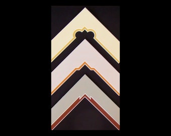 Double  Mats 11x14 for 8x10 Picture Frame Fancy Cut Corners Choose Cut and Color Custom Sizes Available Conservation Quality to Preserve.