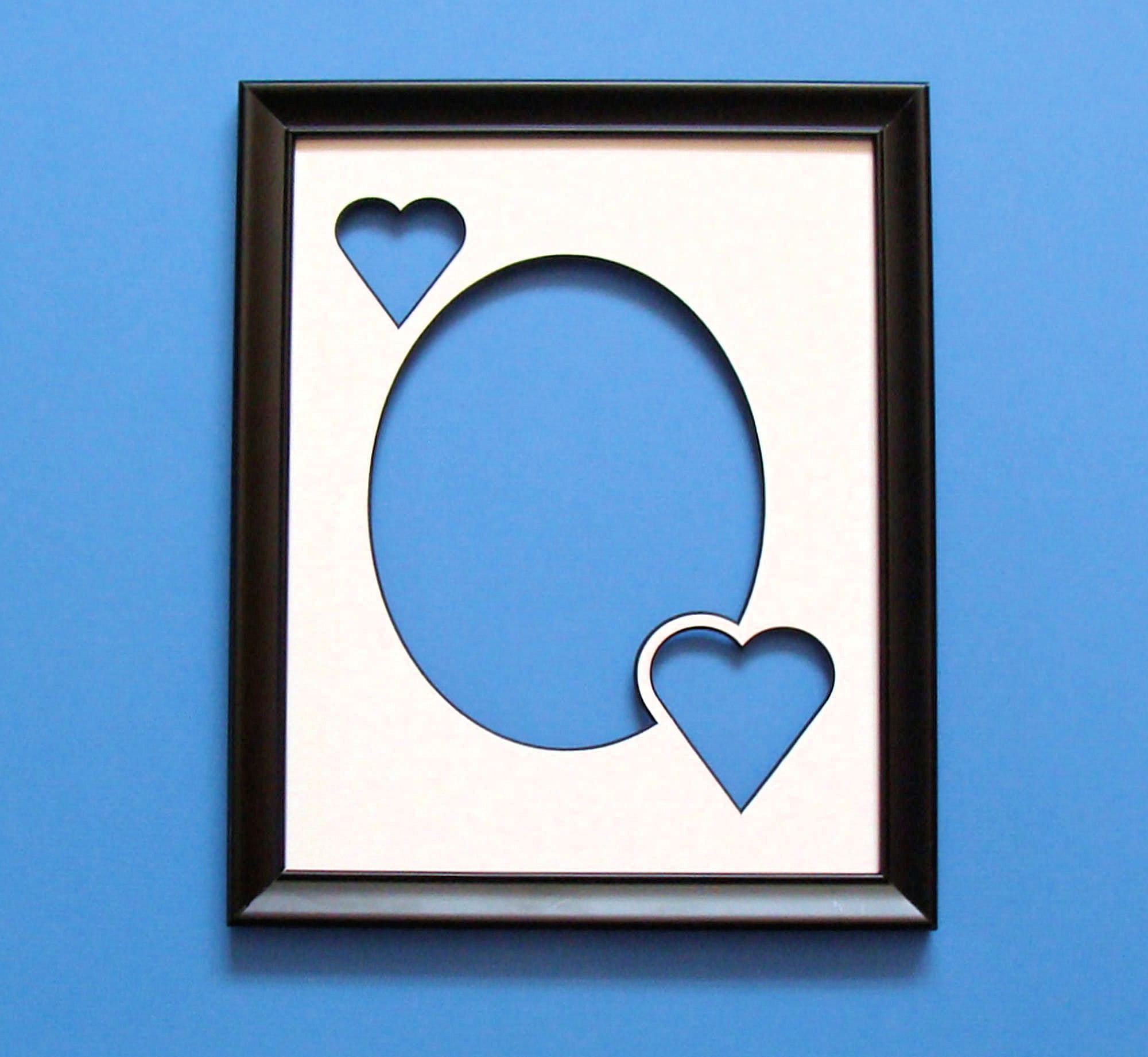 Wood Picture Frame & Archival Mat has Oval Opening for 5x7 Photo 2