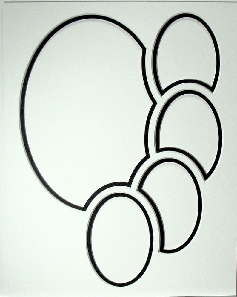 Picture Framing Mat 5 Oval Multi Opening Fits 16 X 20 Etsy
