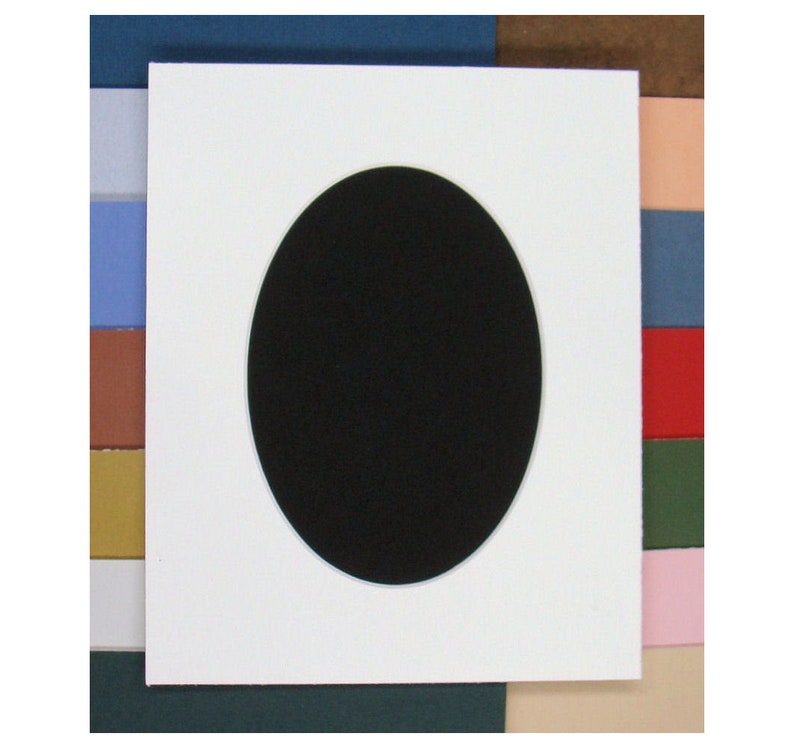Picture Framing Mat Oval Opening Matting Choose Size & Color Etsy