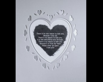Fancy Mat for Wedding Anniversary Sweetheart Fits 6.5x7 Photo or Poem For 12 x 14 Picture Frame Choose Colors Conservation Quality Matting