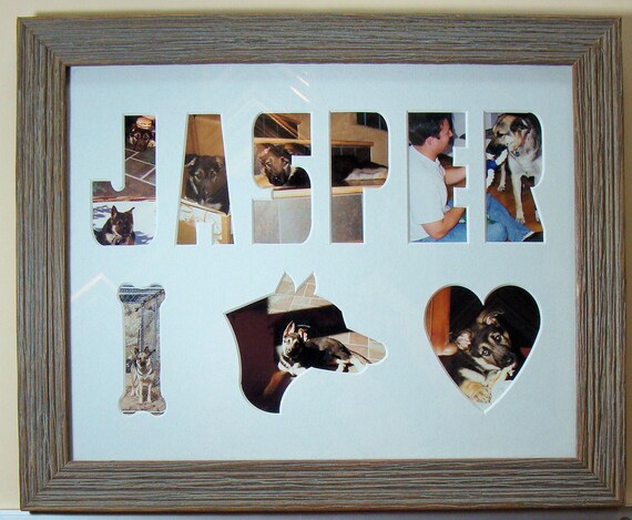 Letter Mat For Photos Multi Opening Totally Customize For Name Etsy