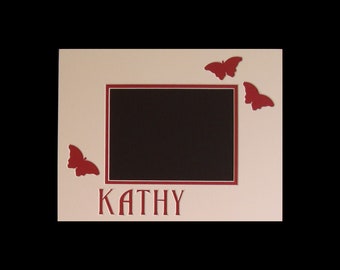 Picture Frame Mat You Personalize with Name & Date:  11 x 14 Inch double Matting