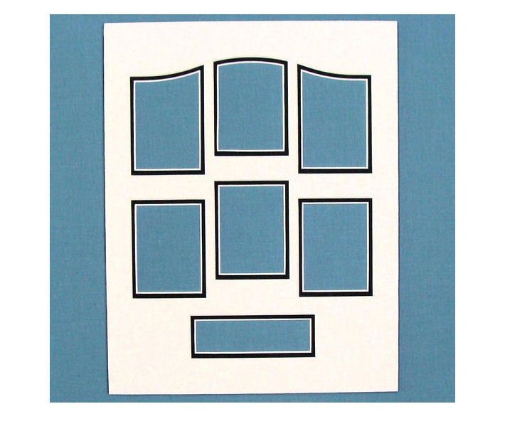 Picture Frame Dbl Mat Multi Openings Collage Photos ACEO's, Art Fits