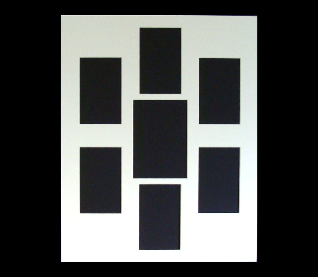 Collage Mat 7 Opening for 16x20 Picture Frame Fits One 5x7 and 4 4x6s 2