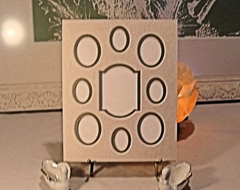 Picture Frame Double Mat 9 Oval Opening Fits 8x10 Picture Frame Largest opening 2.5 x 3.5 Conservation Matting Choose Colors Fancy Center