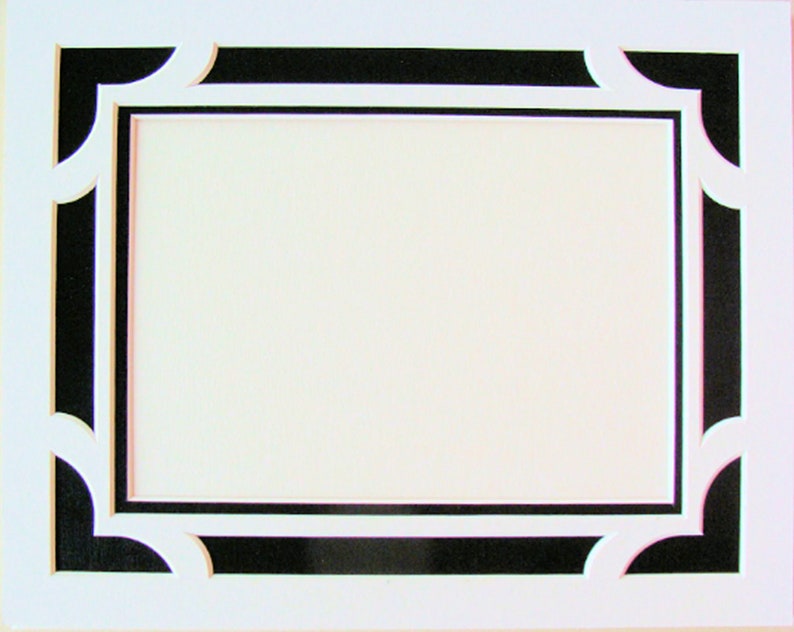 Sample of Picture Framing Mat for Documents Photos Double Layer Matting Choose Size Colors Conservation Quality Acid Lignin Free Premade Custom Matte