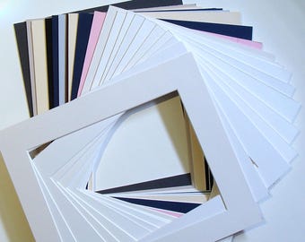 Picture Framing Mats Group of 20 Conservation Quality for Teacher Artists or Photographers 11x13 Fits 8x10" Photos or Art New Sale Priced