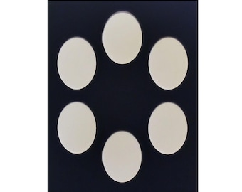 Photo Frame Mat with 6 Oval 2.75 x 3.50 Inch Openings: For 11 x 14 Frame, Conservation Quality