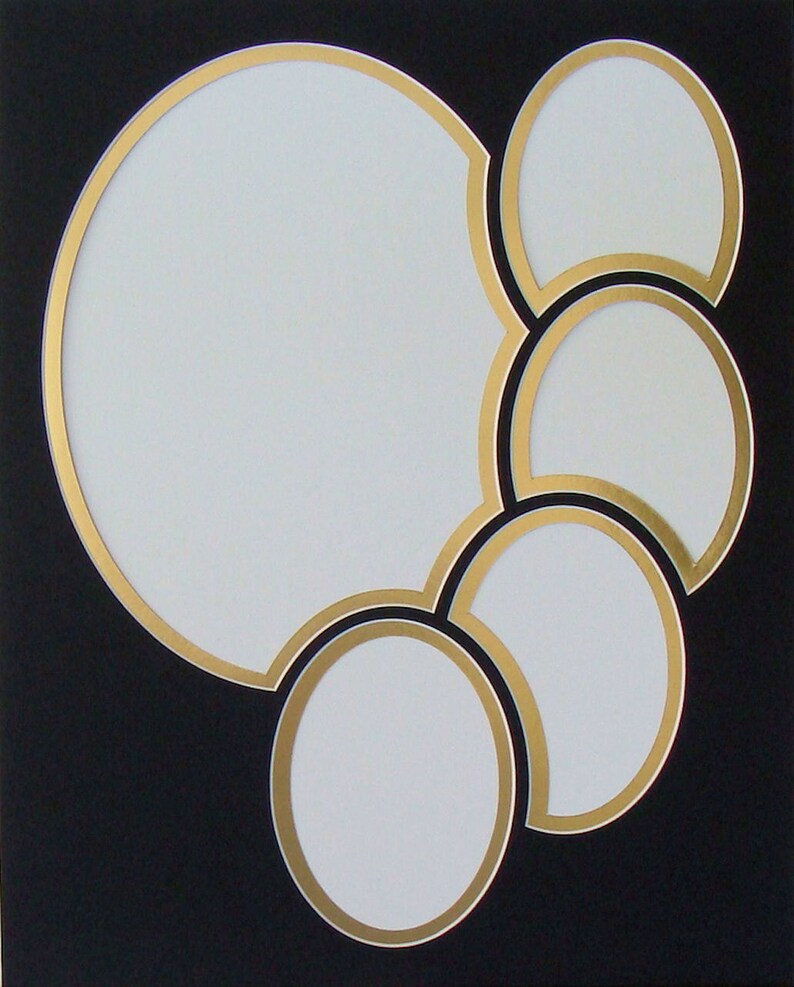 11 X 14 Five Oval Picture Frame Mat Archival 5 Multiple Etsy