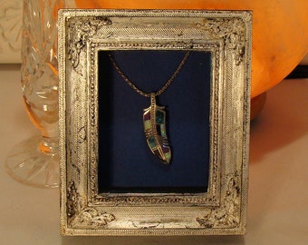 Hand Gilded Silver Leaf Shadowbox Picture Frame Antique Look for Keepsakes Up to 2.5 x 3 Inches Museum Glass Your Color Choice of  Backing