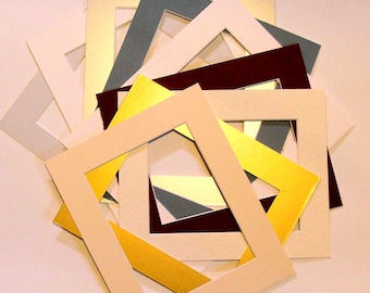 Picture Framing Mats for Art or Photos Group of 9 Conservation Quality for Teacher Artists or Photographers Sizes Fit 6x8, 7x9 and 11x14 Art