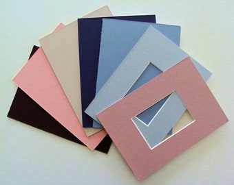 ACEO Picture Frame Mats 6 Six to Fit  2.5 x 3.5 Inch Photos Trading Cards Etc Choose Size & Color Group You Want to Fit Your Frame