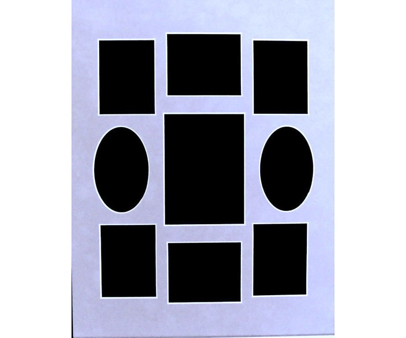 Photo Frame Picture Mat Multi Openings For Photos Art Fits 11 X 14 9 Collage Archival Quality Choose Color Matting