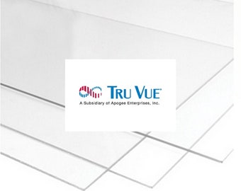 Tru Vue Anti-Reflective Picture Frame Glass (Set of 2) - Crystal Clear Glazing