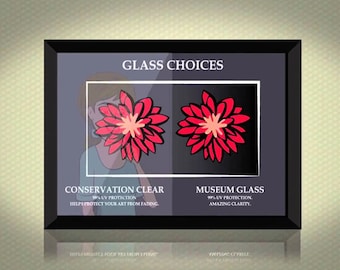 Two Pieces of Museum Glass by Tru Vue 99 Percent UV Blocking Glass Non Reflective Without the Distortion of Non Glare Glass Choose Size