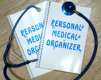 Personal Medical Organizer for 2, Health Records Book (2 Books)