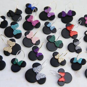 Glitter Bow Mouse Hoops | Mouse Collections