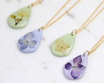 Hydrangea Necklaces | Real Flowers from the Pacific Northwest