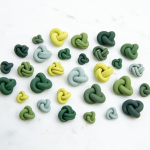 KNOT STUDS: Greens image 1