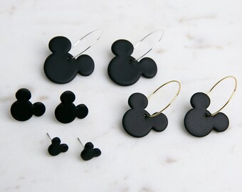 Black Mouse Hoops + Studs | Mouse Collections