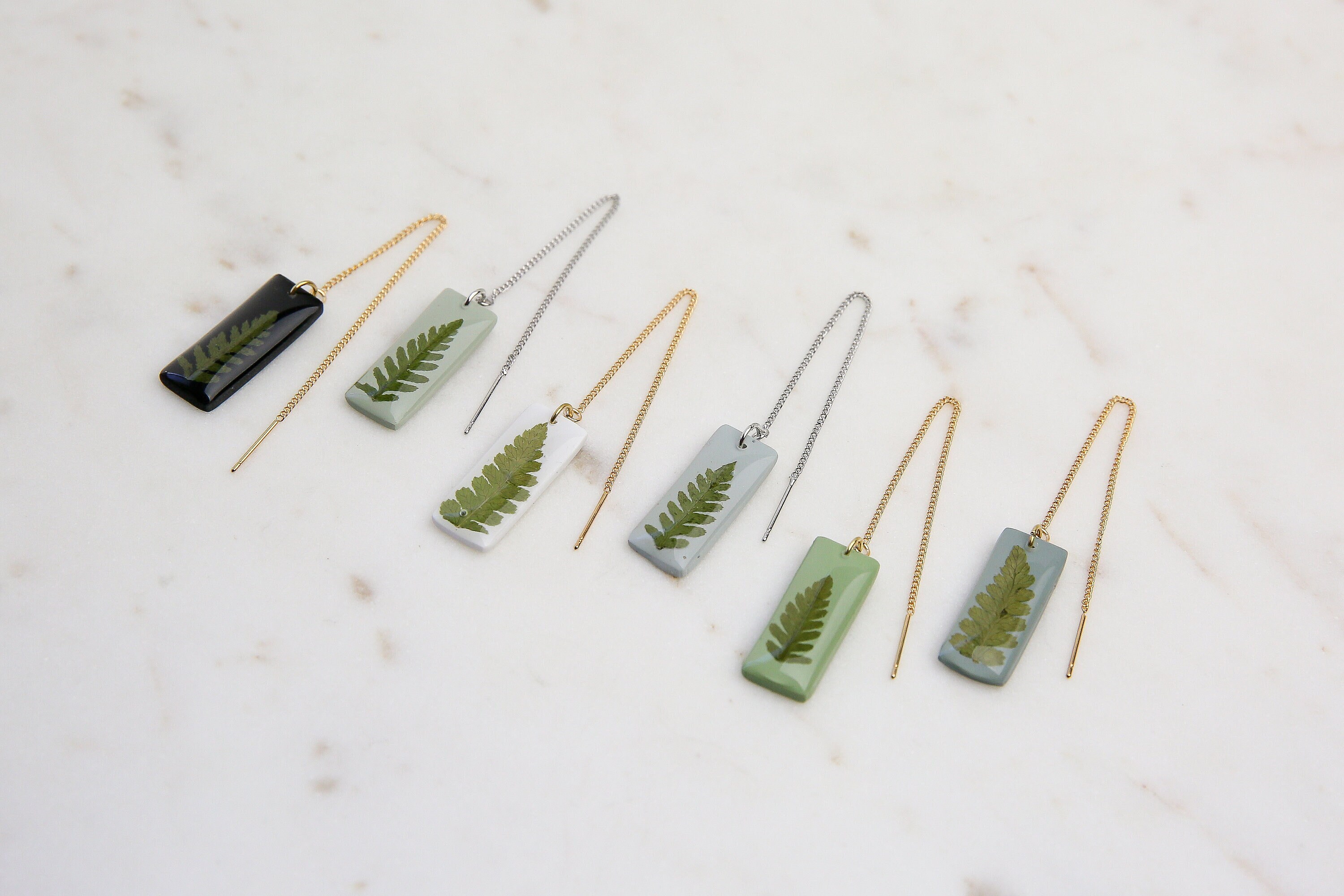 Fern Rectangle Threaders | Real Ferns From the Pacific
