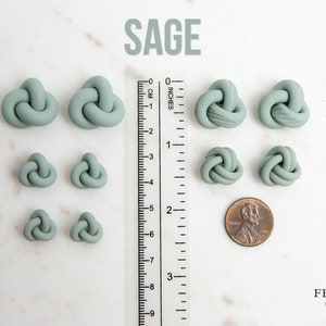 KNOT STUDS: Greens image 3