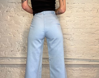 1970's Powder Blue Dittos - 28in waist