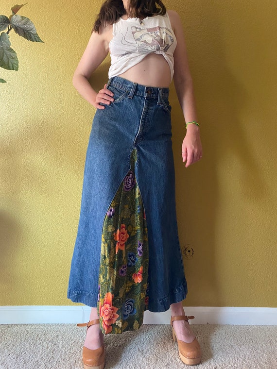 60s Levi’s Hippie Skirt made from Levi’s 646 jeans