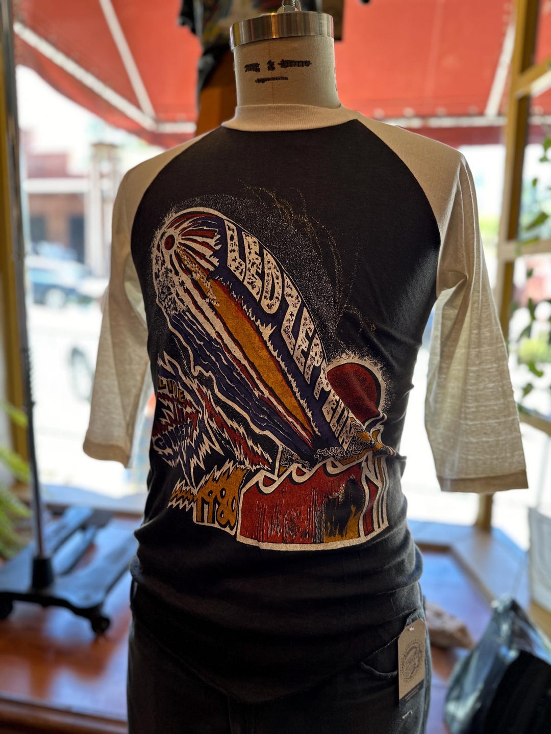 Led Zeppelin Raglan 1980s Parking Lot Tee - Etsy