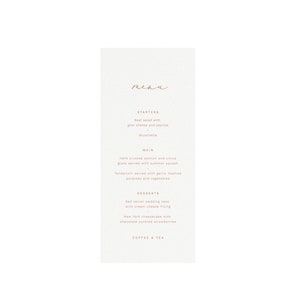 Marlow: 4x9 Wydrukuj Menu Kolacji Szablon w Różu, Kaligrafia Menu Ślubne Menu Kolacji Ślubnej, 100% Edytowalny Szablon Natychmiastowego Pobrania