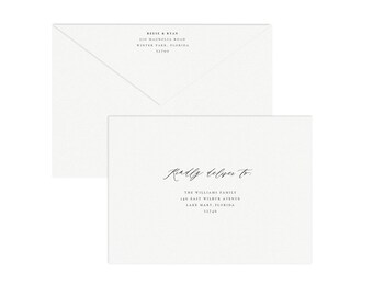 adel a6 envelope template printable wedding invitation etsy