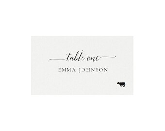 Editable Meal Choice Escort Card Template: Adel Design (PDF Instant Download)