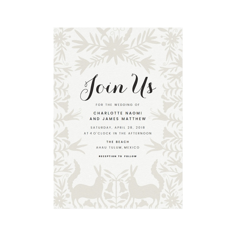 Tulum: Instant Printable Wedding Invitation Template, Destination ...